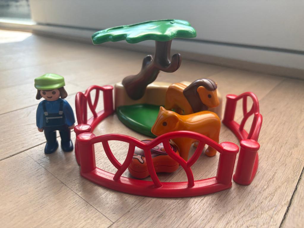 Playmobil 1-2-3 Leeuwen 9378, Ophalen of Verzenden, Zo goed als nieuw