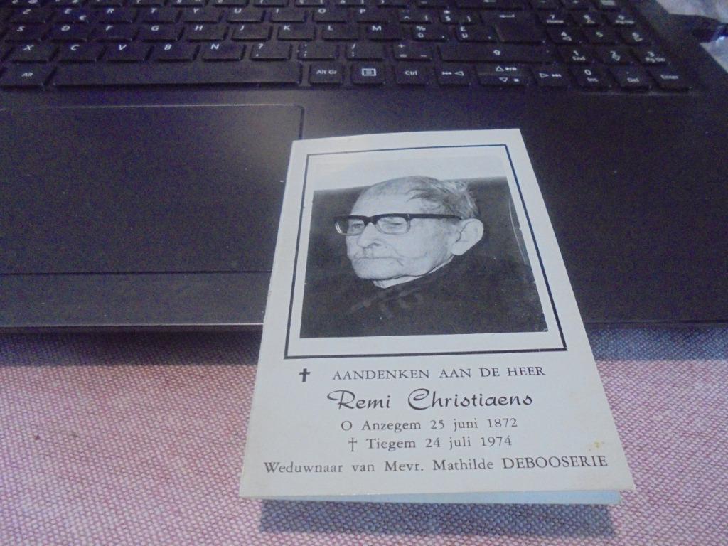 dp Remi Christiaens, Verzamelen, Ophalen of Verzenden, Bidprentje