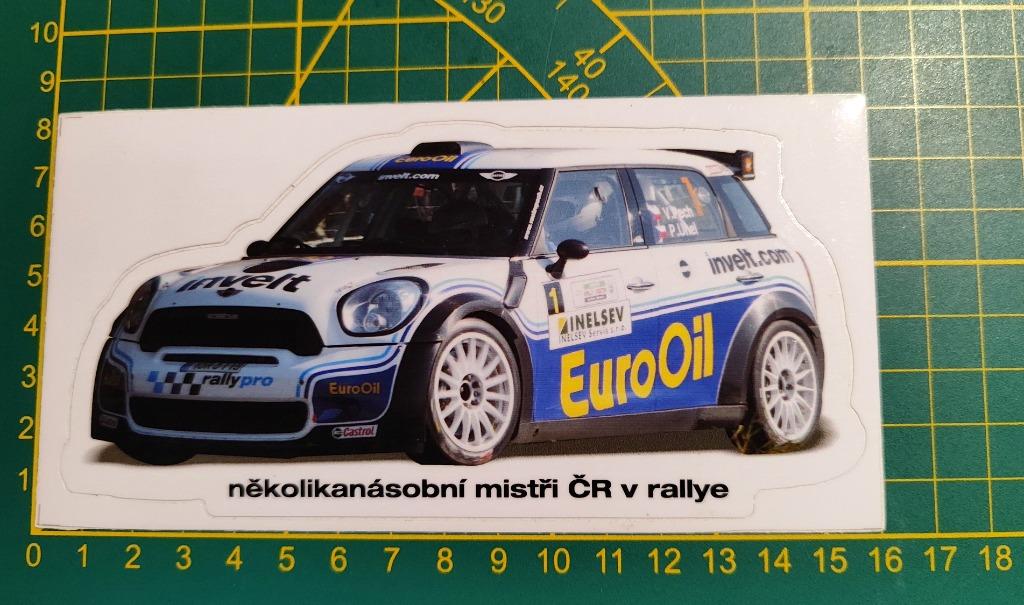Sticker Mini Cooper S2000 V. Pech 2011 Rally Euro Oil, Enlèvement ou Envoi