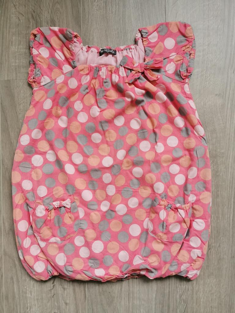 Roze tuniek - maat 110/116, Enlèvement ou Envoi, Utilisé, Fille, Robe ou Jupe