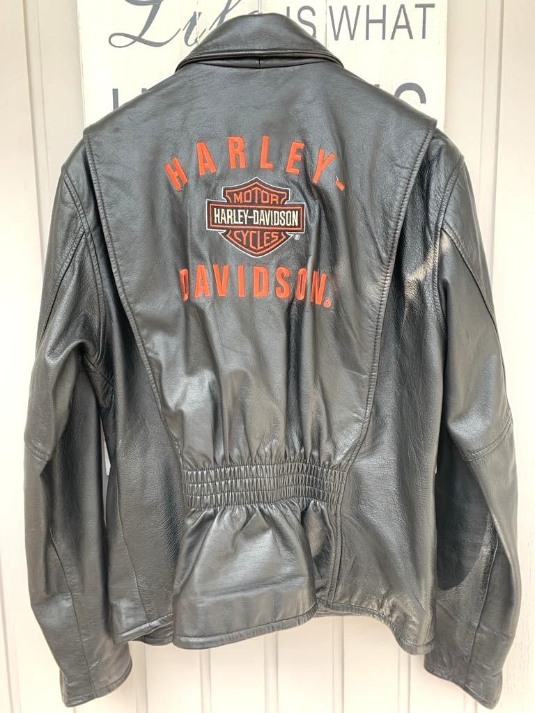 Veste en cuir Harley Davidson pour femme taille L, Motos, Enlèvement ou Envoi, Femmes, Manteau | cuir