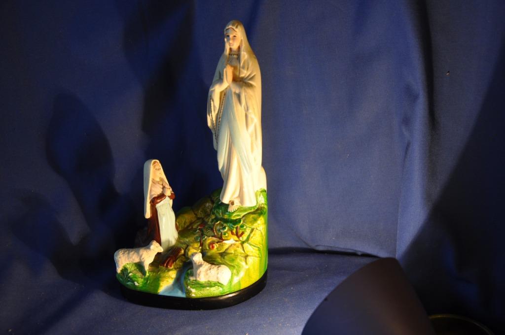statue lourdes en platre l'apparition, Antiquités & Art, Enlèvement ou Envoi