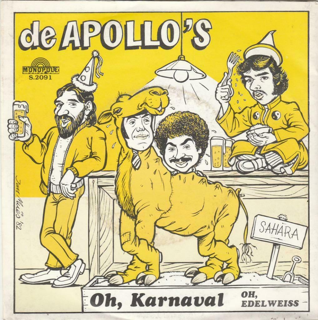 45T: De Apollo's: Oh, karnaval : Monopole, Ophalen of Verzenden, Overige formaten