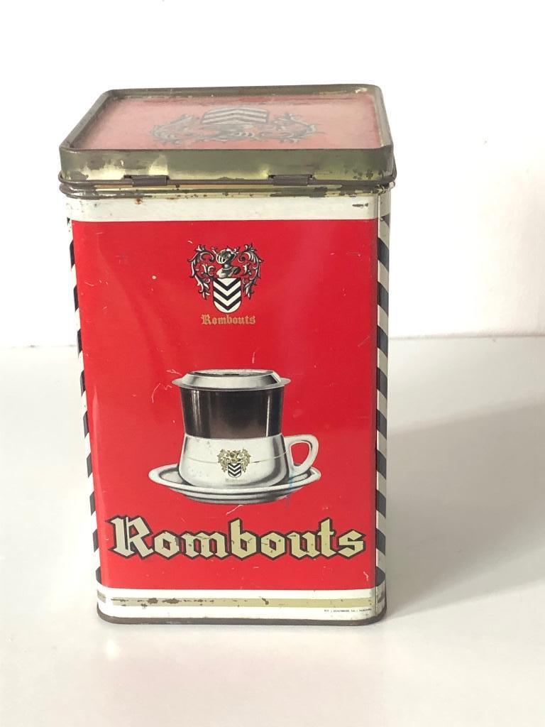 Oud koffieblik Rombouts, Collections, Boîte en métal, Enlèvement ou Envoi, Utilisé