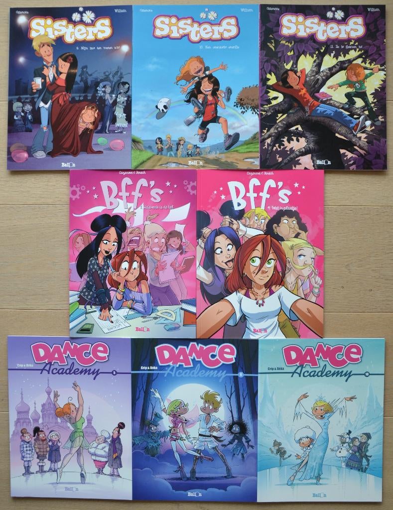 Pakket strips - Sisters, Bff's, Dance Academy, Boeken, Stripverhalen, Gelezen, Meerdere stripboeken, Ophalen