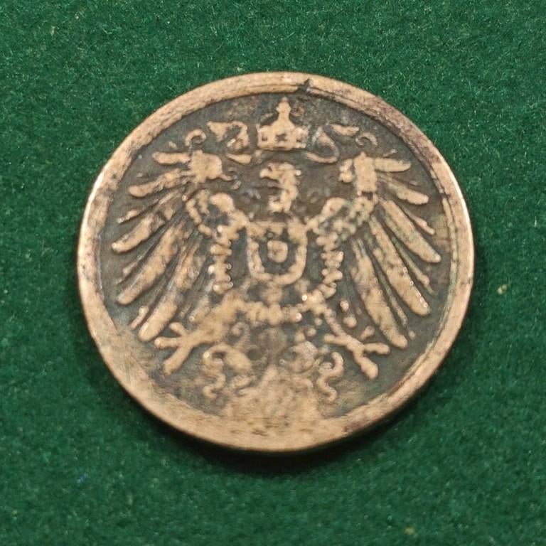2 Pfennig Wilhelm II 1906 (A), Ophalen of Verzenden, Duitsland, Losse munt