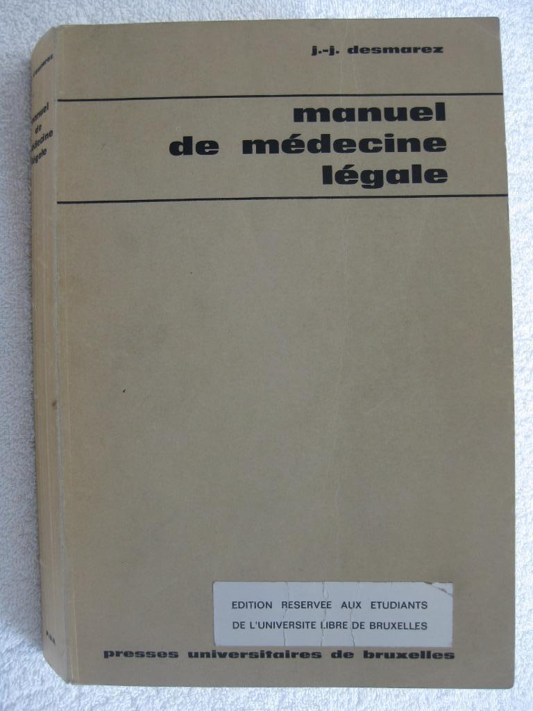 Criminologie médecine légale ULB - Desmarez – 1967 vintage, Enlèvement, Utilisé