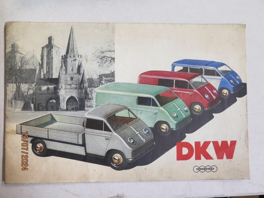 DKW 750 KG FOURGON   CATALOGUE, Envoi