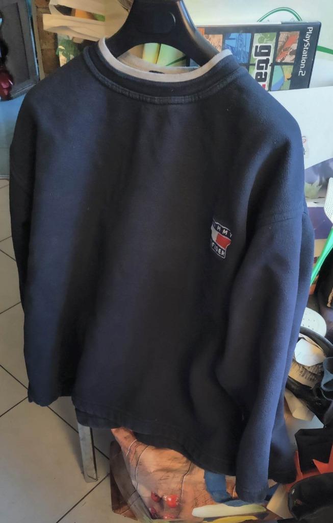 pull unisexe bleu TOMMY HILFIGER taille M, Taille 38/40 (M), Enlèvement ou Envoi, Comme neuf, Bleu