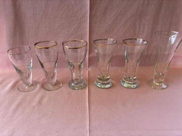 Verres anciens Picon 7 divers, Enlèvement ou Envoi, Utilisé, Autres types