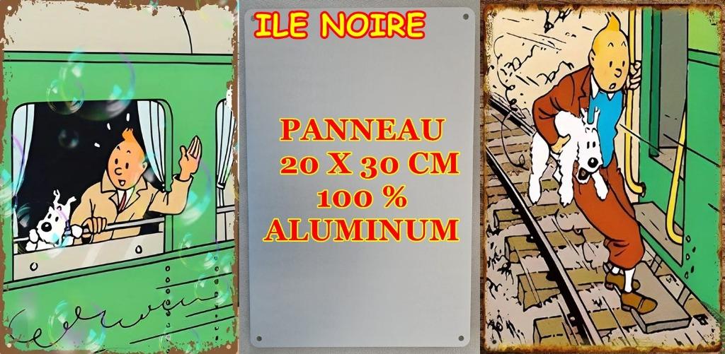 TINTIN  LOT DE 2...  ILE NOIRE, Envoi, Tintin