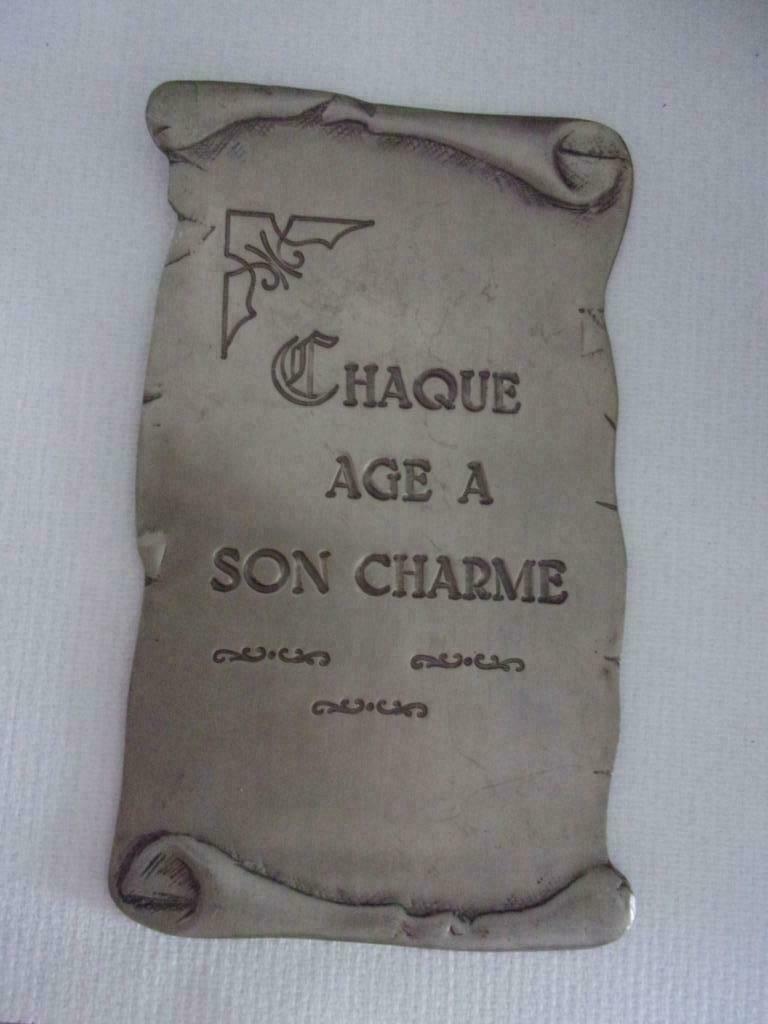 plaque en étain décorative, Enlèvement ou Envoi