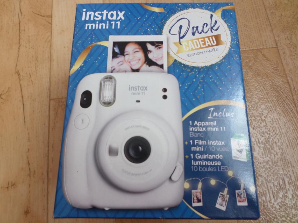 Instax mini 11 camera bundel Fujifilm lichtslingers wit, Audio, Tv en Foto, Fotocamera's Analoog, Ophalen of Verzenden, Nieuw