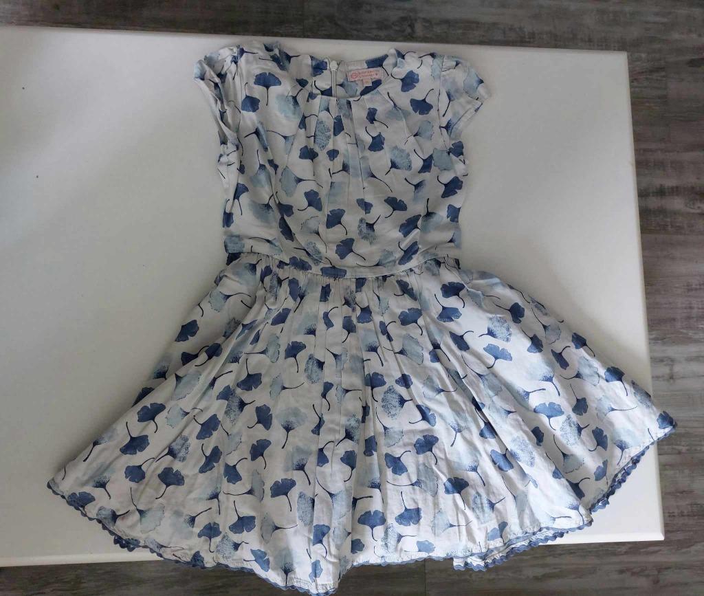 Robe d'été blanche fleurie, taille 116, marque C&A. Bon état, Enfants & Bébés, Enlèvement, Utilisé, Fille, C&A