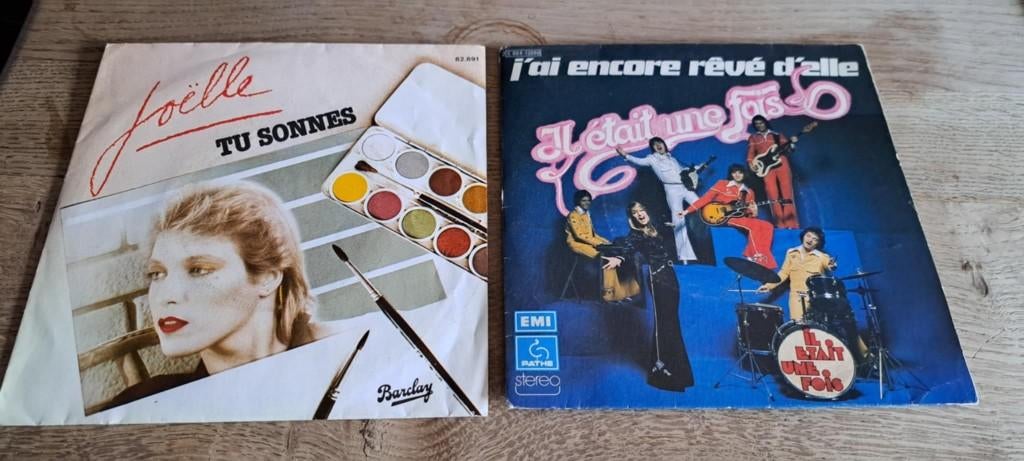 Joëlle +Il était une fois : lot de 2 vinyles  45 Tours, Ophalen of Verzenden