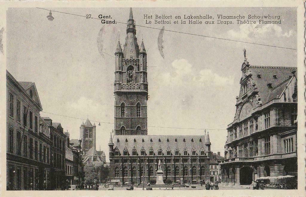 Gent, Ophalen of Verzenden, 1940 tot 1960, Gelopen, Oost-Vlaanderen