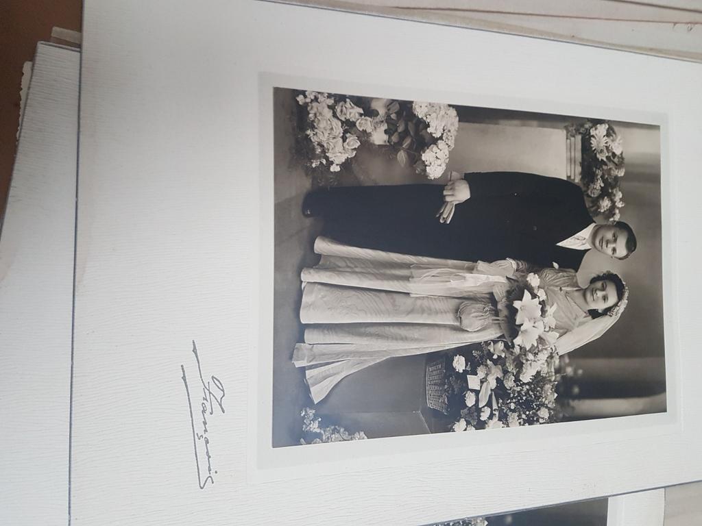 Oude trouwfoto, Ophalen of Verzenden