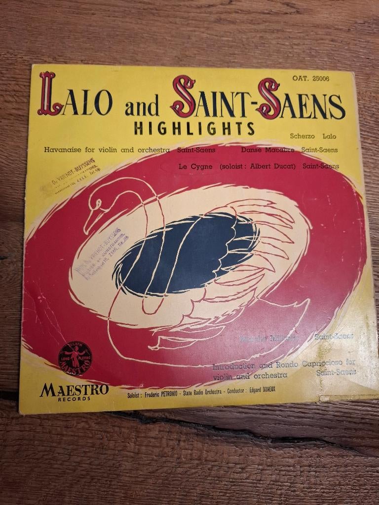 VINTAGE: LP Lalo and Saint-Saens highlights vinyl, Ophalen, Gebruikt, Overige formaten, Overige typen