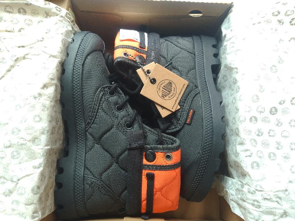 new veterboots palladium baggy re-quilted maat 37 (110€), Neuf, Sneakers et Baskets, Palladium, Noir