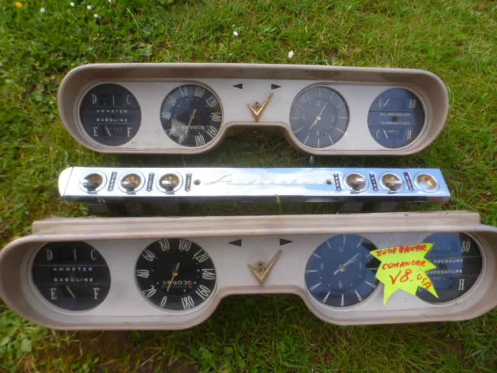 Studebaker Commander V8:compteur KM/H et instruments + inter, Enlèvement ou Envoi, Utilisé