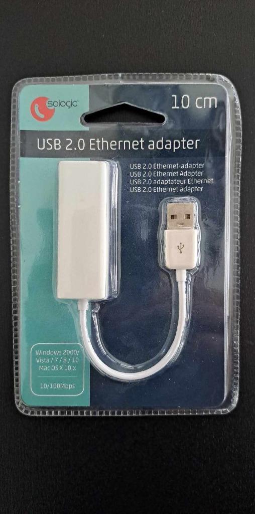 Solink USB 2.0 Ethernet Adapter, Ophalen of Verzenden, Nieuw