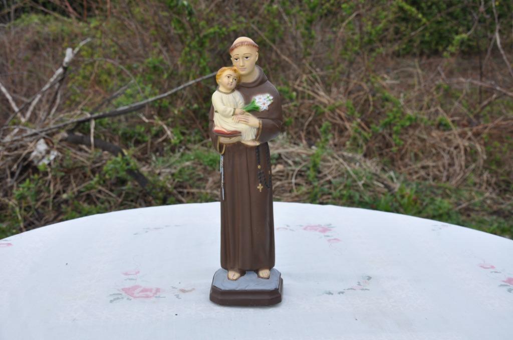 saint antoine en resine 27cm, Antiquités & Art, Enlèvement ou Envoi