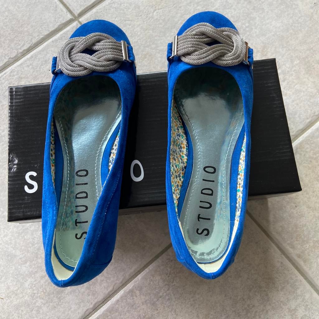 Blauwe ballerina’s, Ophalen, Blauw, Ballerina's, Zo goed als nieuw