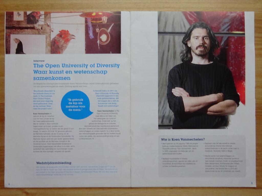 Koen Vanmechelen 2015 artikel in Dialoog KBC, Ophalen of Verzenden, Zo goed als nieuw