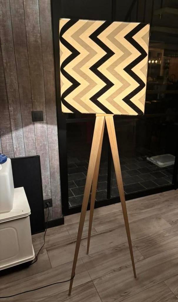 Mooie staan lamp ongeveer 1,75m hoog, Ophalen, Stof, 150 tot 200 cm, Modern, vintage