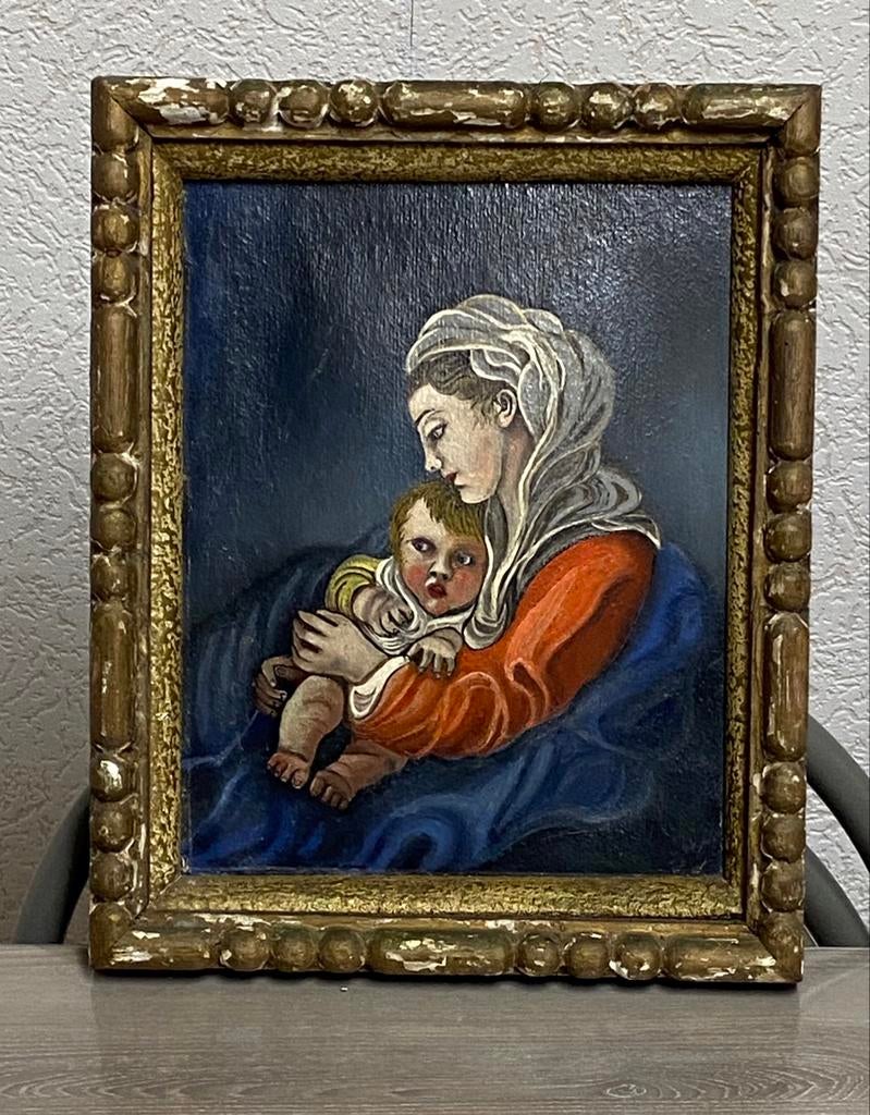 Tableau ancien, peint a la mains, prix:15€, Enlèvement ou Envoi