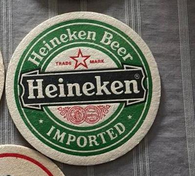 Oude bierviltjes Heineken of ruilen, Ophalen of Verzenden, Gebruikt, Heineken