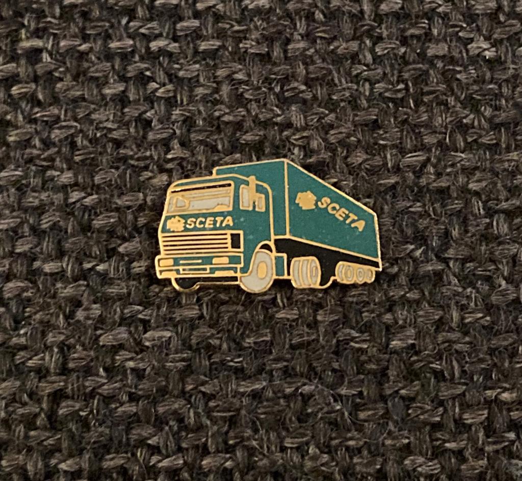 PIN - SCETA - TRUCK - CAMION, Envoi, Utilisé, Transport, Insigne ou Pin's