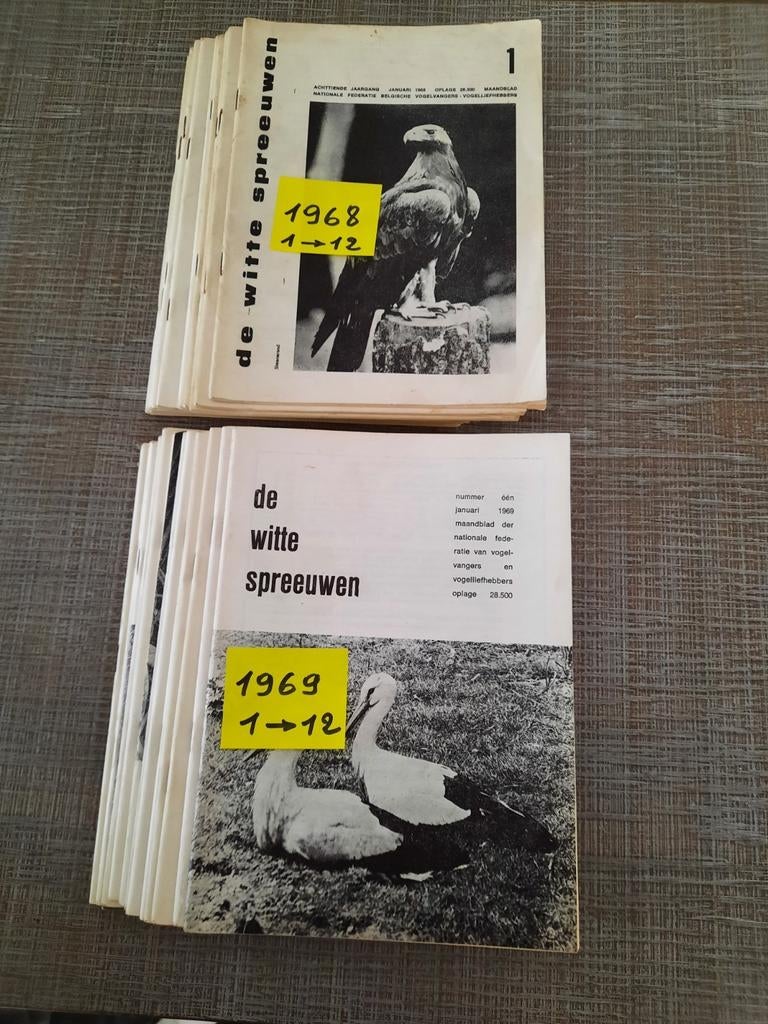 Vintage maandbladen van "De witte spreeuwen", Ophalen of Verzenden