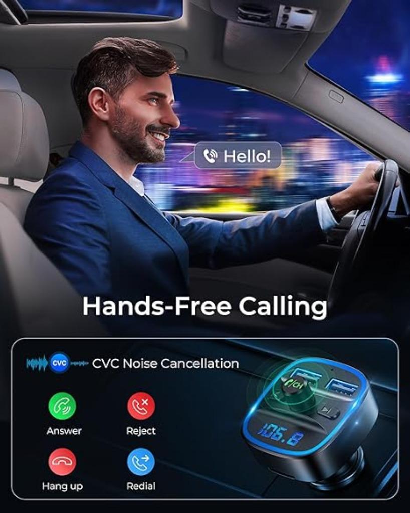 Transmetteur FM Bluetooth | Lecteur MP3 | Adaptateur radio, Neuf, -, -, Lencent