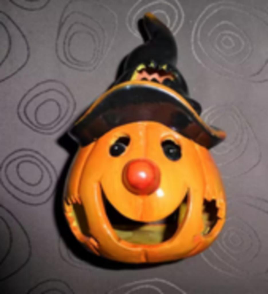 theelicht  in de vorm van een pompoen halloween, Ophalen, Zo goed als nieuw, Overige kleuren, Overige materialen