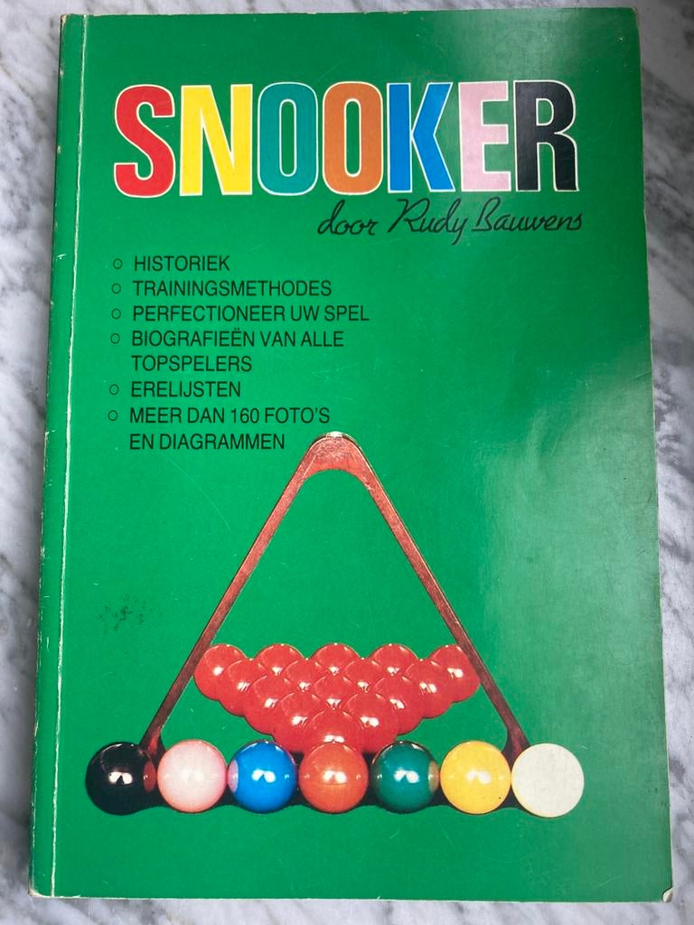 SNOOKER boek door Rudy Bauwens, Enlèvement ou Envoi, Comme neuf