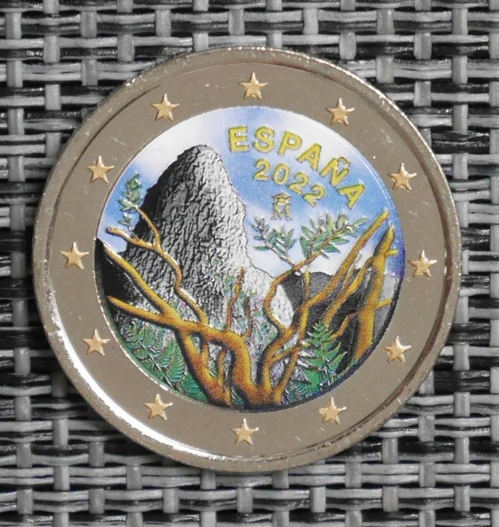 2 euro Espagne 2022 UNC Parc National de Garajonay - UNESCO, Enlèvement ou Envoi, Espagne, 2 euros, Série