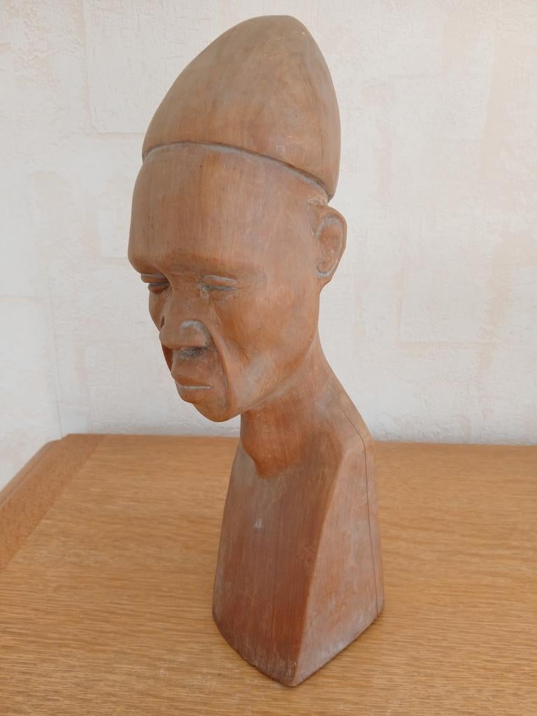 Buste africain Miamba 32 cm, Enlèvement ou Envoi