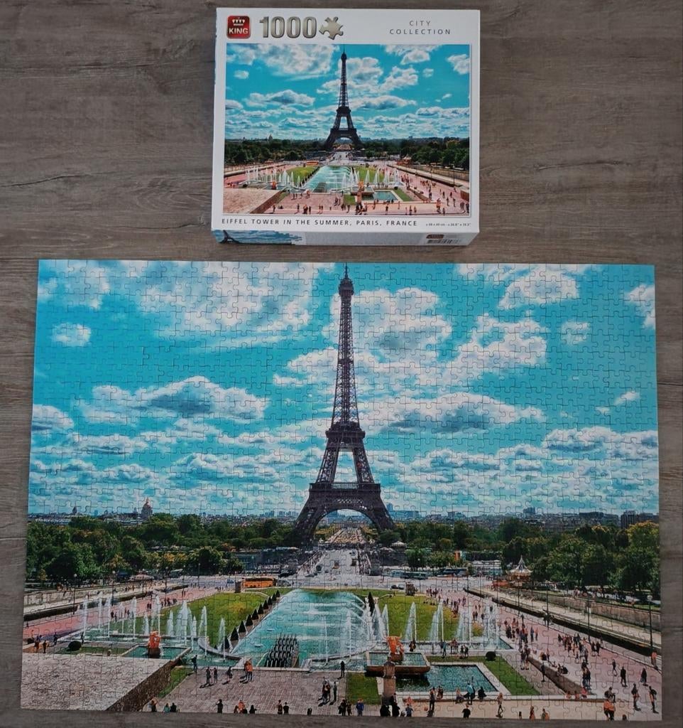 King/City Collection/puzzel van 1000 stukjes, Hobby en Vrije tijd, Ophalen of Verzenden, Zo goed als nieuw, Legpuzzel