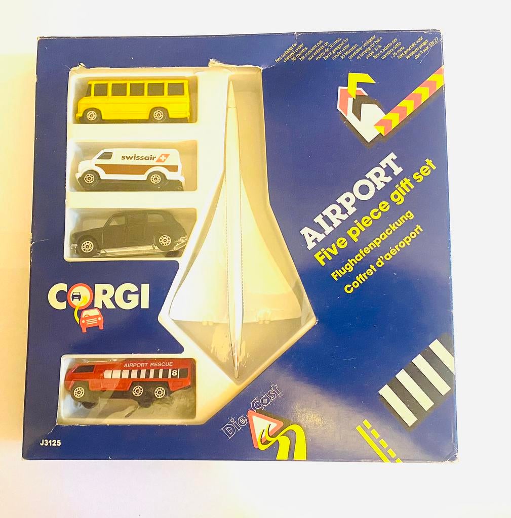 Corgi Toys Airport 5 piece Gift Set, Hobby & Loisirs créatifs, Voitures miniatures | 1:43, Neuf, Autres types, Corgi, Envoi