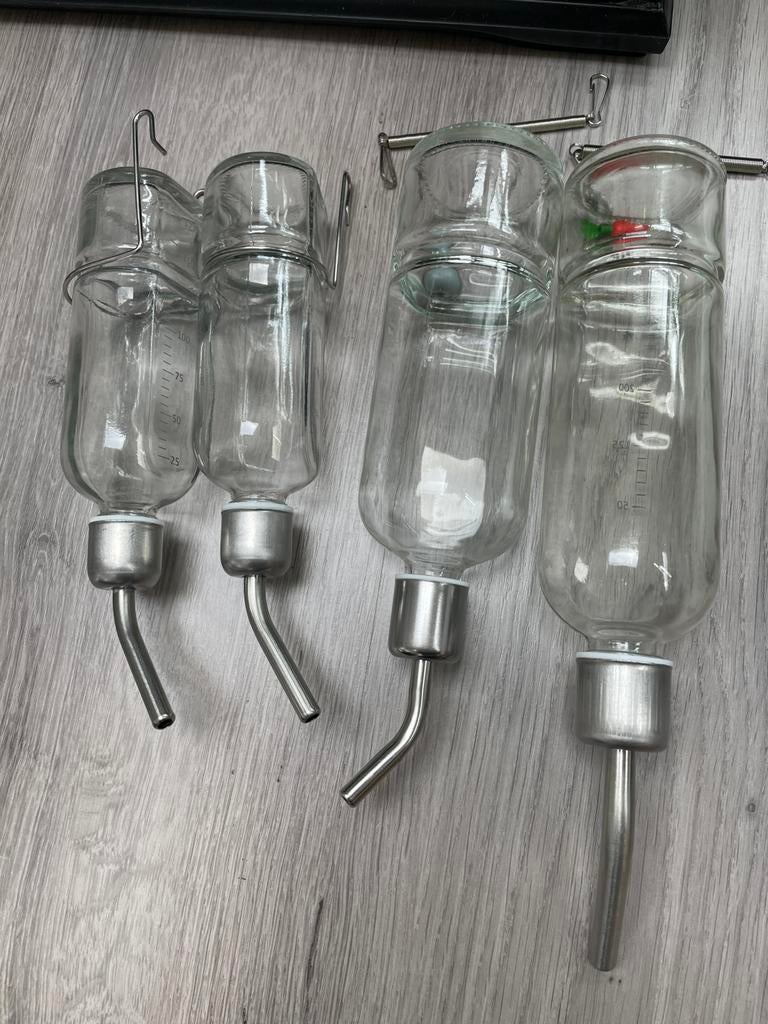 Glazen drinkflessen, Dieren en Toebehoren, Ophalen of Verzenden, Zo goed als nieuw, Overige typen