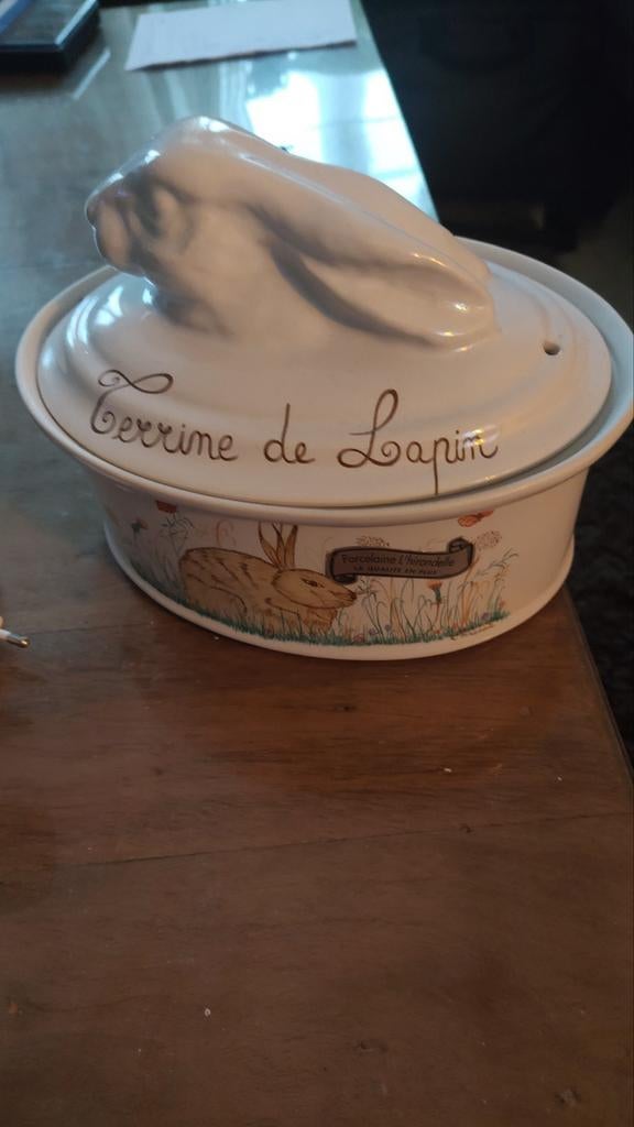 patéterrine de poulet en porcelaine l hirondelle/, Enlèvement