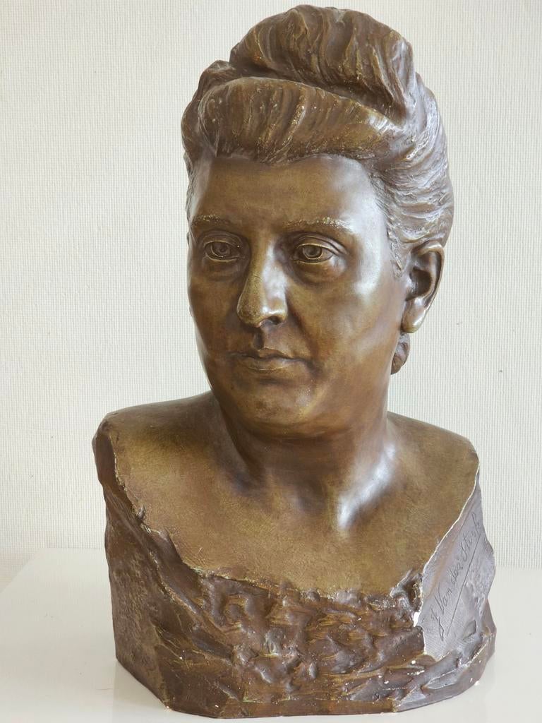 Beeld Gesigneerd Anna Maria Cogen beeld
J. Van der Stock, Enlèvement, Gips, Statue