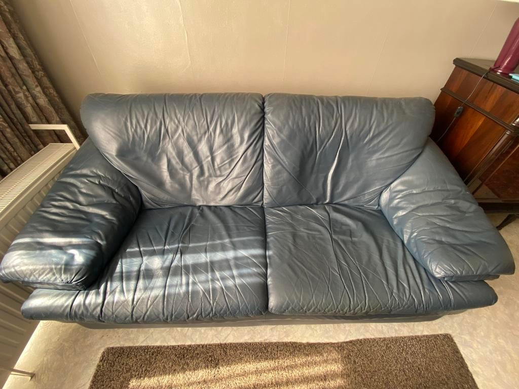 2 divans/fauteuils en cuir veritable, Huis en Inrichting, Zetels | Zetels, Ophalen, Gebruikt, Leer