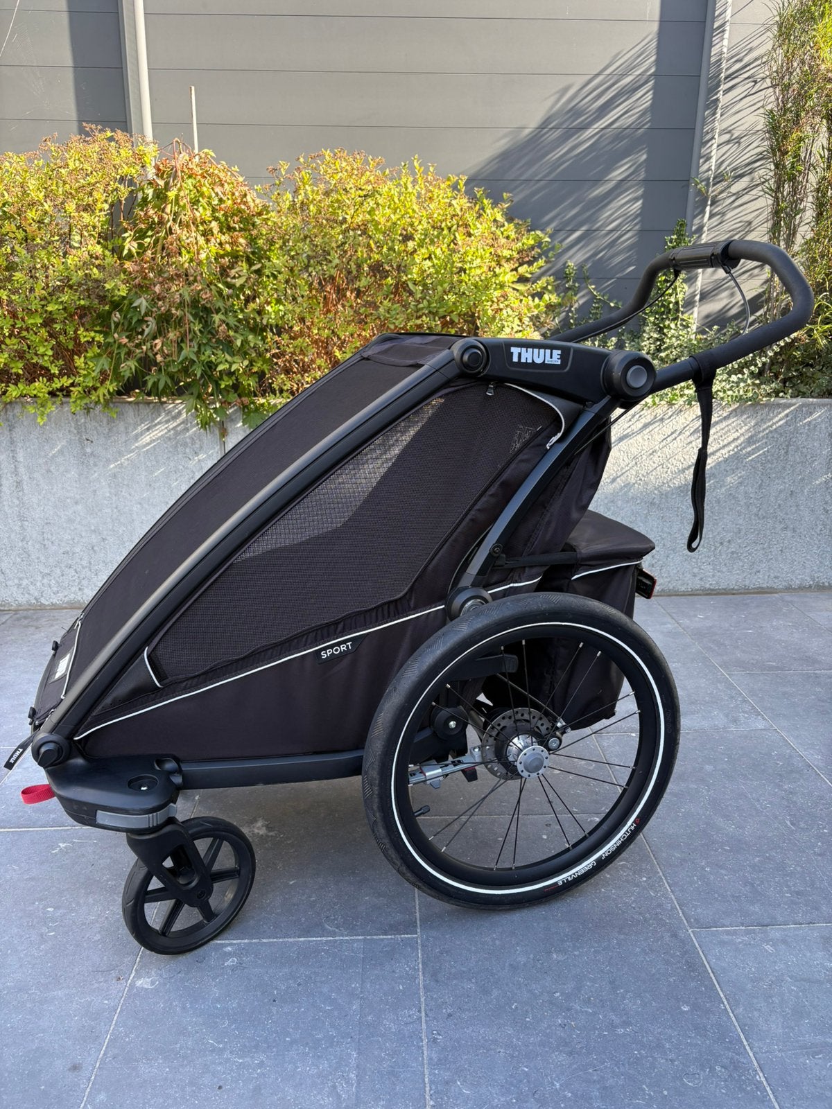 Thule Chariot sport single avec accessoires, Enlèvement, Comme neuf