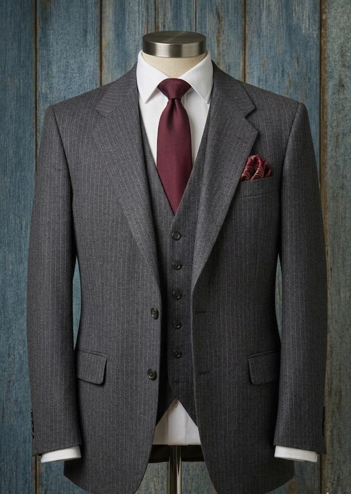 Veste + gilet Frans Molenaar 100% pure laine vierge taille M, Vêtements | Hommes, Gris, Enlèvement ou Envoi, Frans Molenaar, Comme neuf