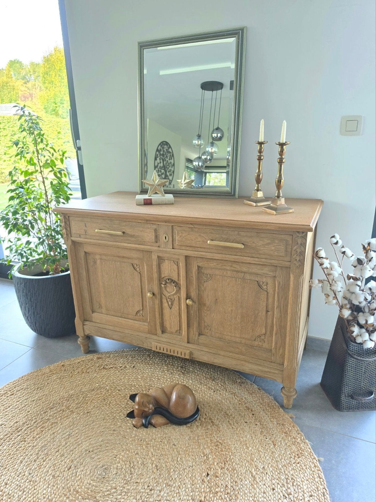 Buffet Vintage, Ophalen, Eikenhout