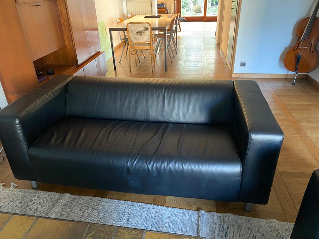 Zetel Klippan Ikea, Huis en Inrichting, Zetels | Zetels, Ophalen, Kunststof, 150 tot 200 cm, Driepersoons