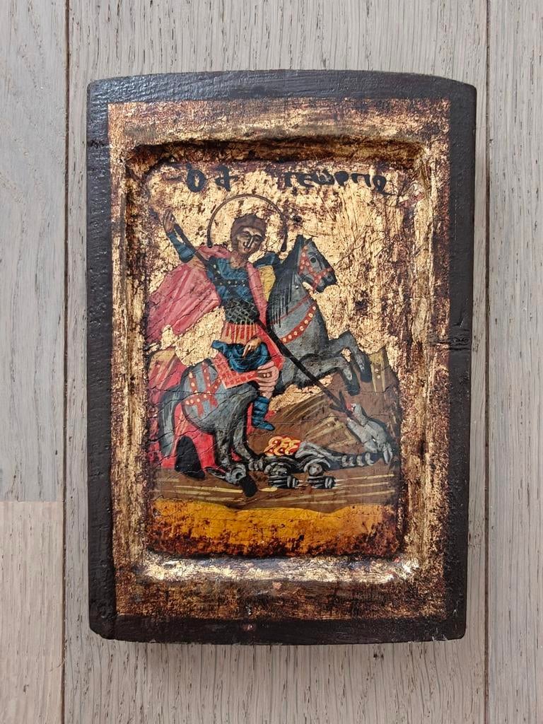 Icon hout bladgoud, Verzamelen, Ophalen