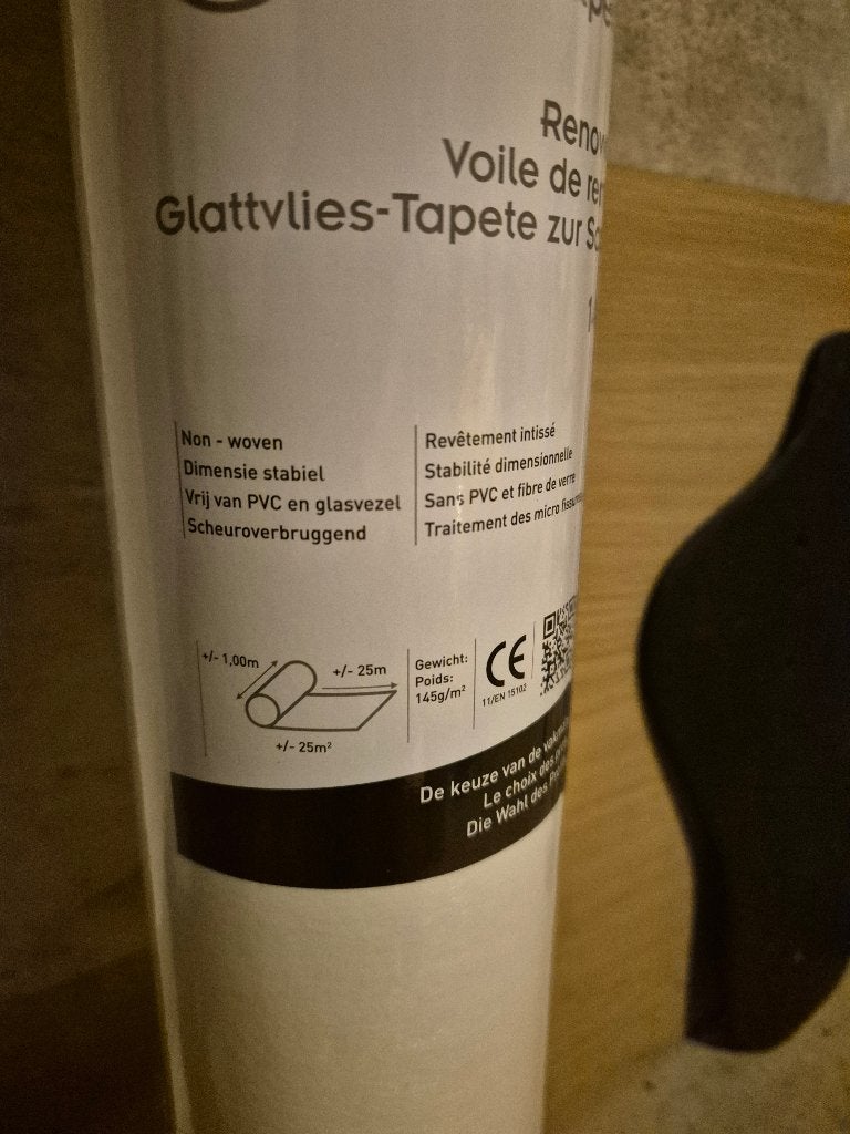 Renovatiebehang, Ophalen, Wit, Renovlies, Overige stijlen